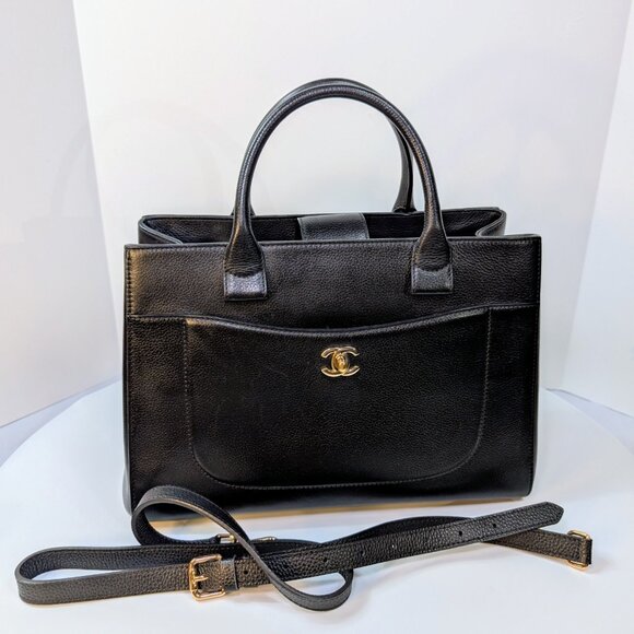 Chanel Pebbled Calfskin Small Tote - Picture 16 of 16